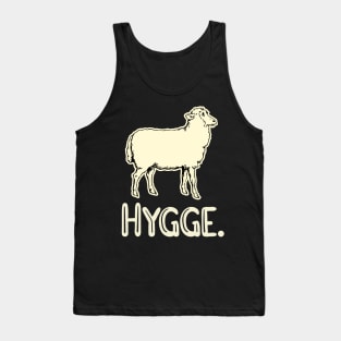 Hygge Sheep Vintage Illustration. Tank Top